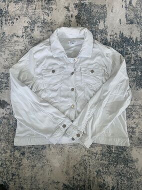 Women's White Denim Jacket by Vagabond - Classic Trucker Style